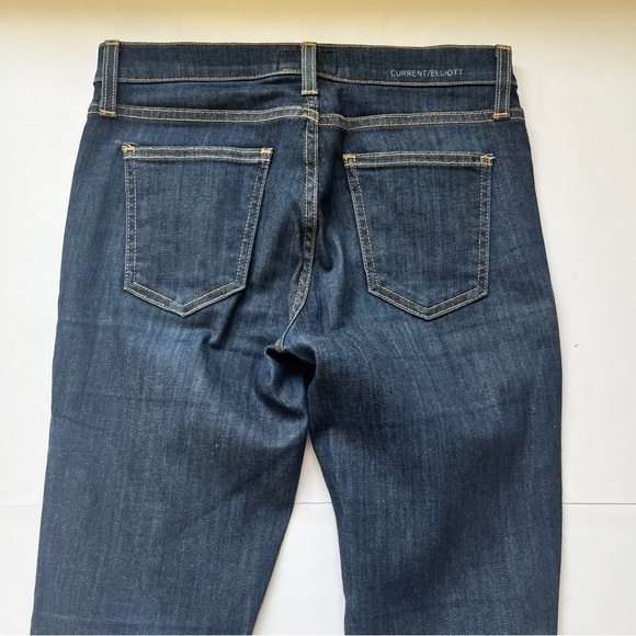 Current Eliott The Stiletto Skinny Jean Aged Rince Blue Stretch Denim Sz 26 - Picture 12 of 13